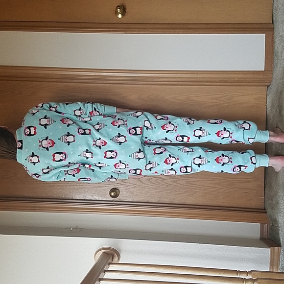 PJ Couture Onesie (Footless) with Winter Penguins - Picture 2 of 7
